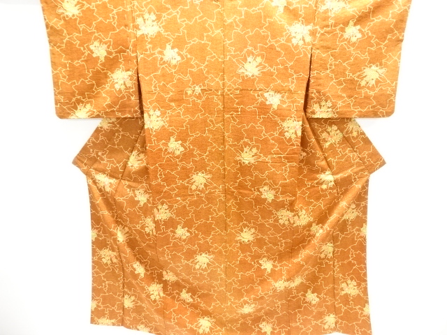 JAPANESE KIMONO / HITOE KOMON / FLORAL PLANTS